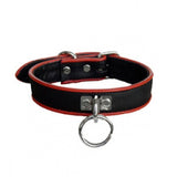 Leather Piped O-Ring Collar