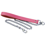 Chain Leash w/ Leather Handle